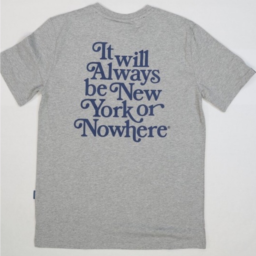 New York Or Nowhere Always Tee in Grey Unisex XL